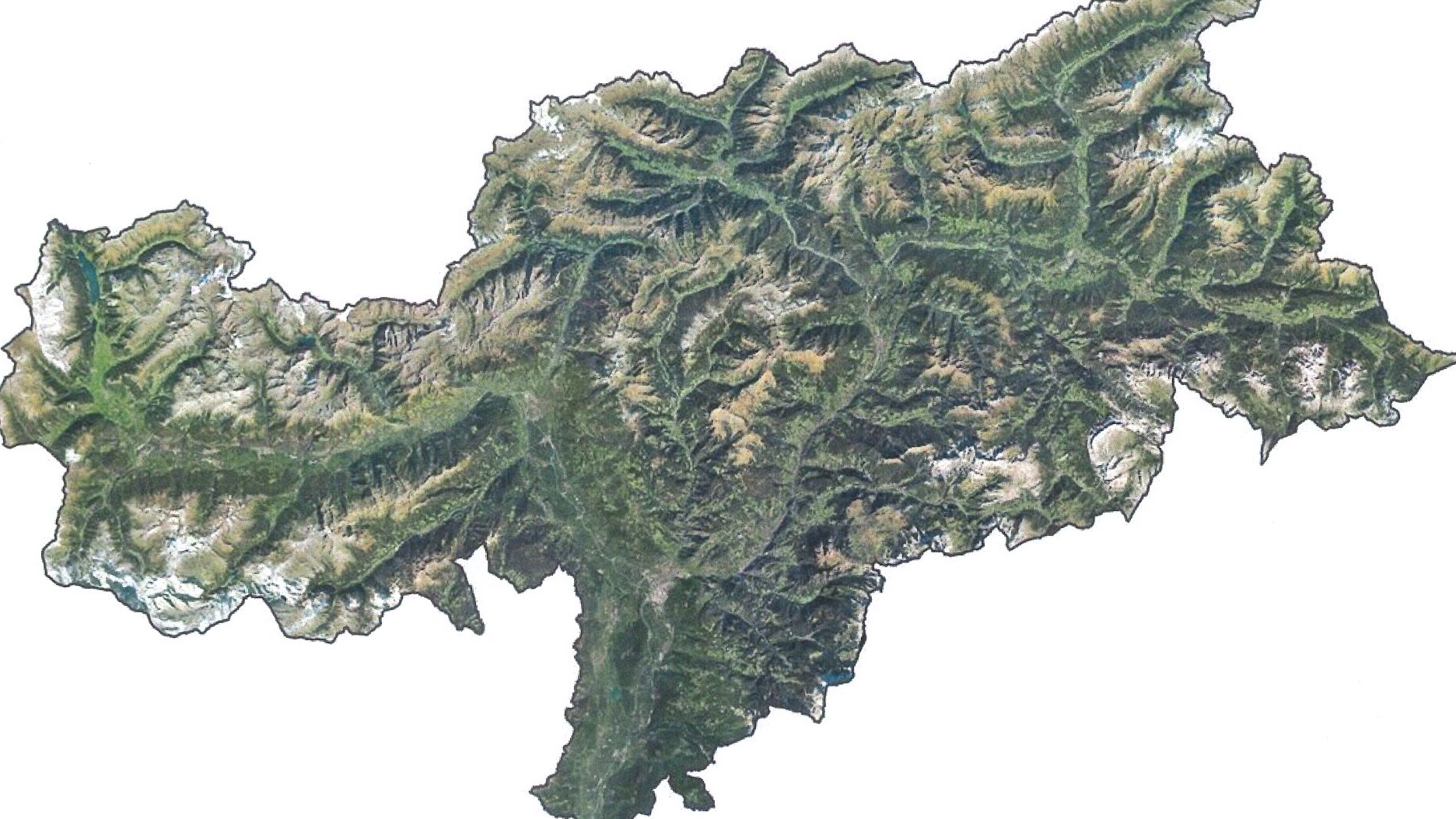 Cartina dell'Alto Adige