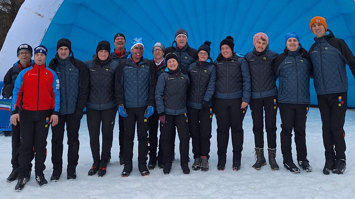 La squadra della Lebenshilfe e gli accompagnatori