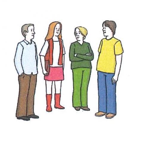 Zeichnung von einer Gruppe