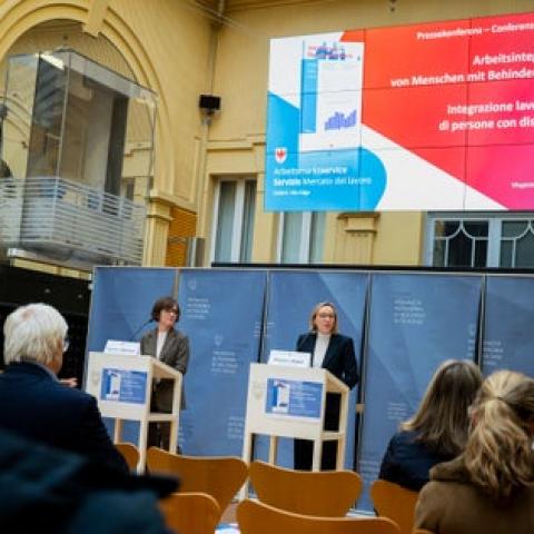 Bei der Pressekonferenz