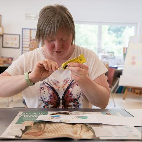 Person bei der Arbeit