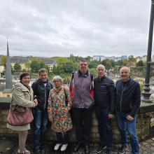 Claudia Thayer, Herbert Öhrig, Veronika Pfeifer, Robert Mumelter, Roland Schroffenegger und Wolfgang Obwexer in Luxemburg