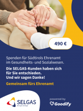 Das Spendenlogo von SELGAS