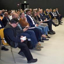 Soci e ospiti d'onore durante l'assemblea generale dei soci 2023.