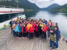Foto di gruppo al Lago Weißensee