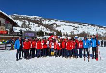 Foto di gruppo scattata a Pragelato