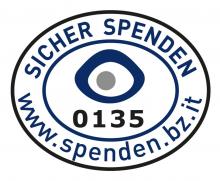 Logo "Sicher spenden"