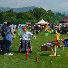 Das Gelände des Sportplatzes in der Sportzone Rungg in Eppan.