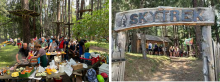 Grillmeister Martin beim Grillen und Besucher der Veranstaltung 2025
