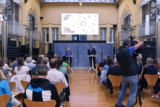 Foto von der Pressekonferenz