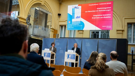 Bei der Pressekonferenz