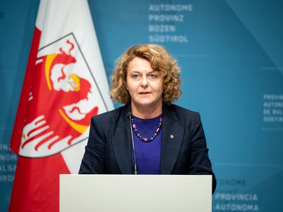 L'assessora provinciale Rosmarie Pamer