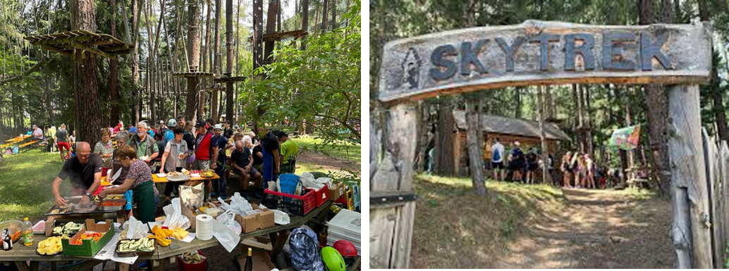 Grillmeister Martin beim Grillen und Besucher der Veranstaltung 2025